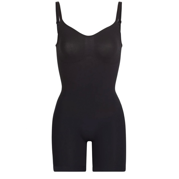 SKIMS Sculpting Seamless Mid Thigh Bodysuit Onyx Black NEW in BOX 2X/3X - Picture 3 of 5